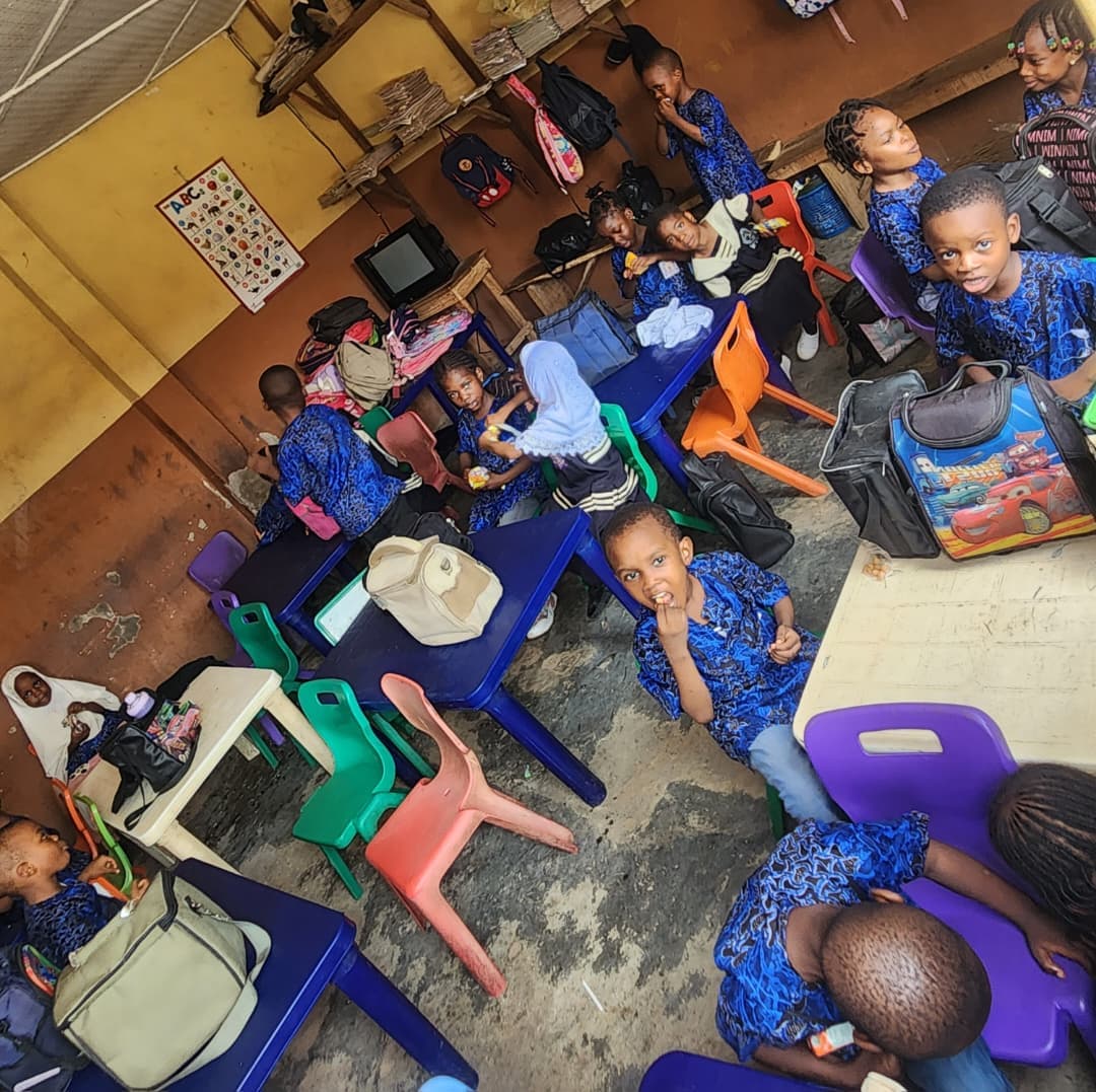 KG learners at Roseland Model School